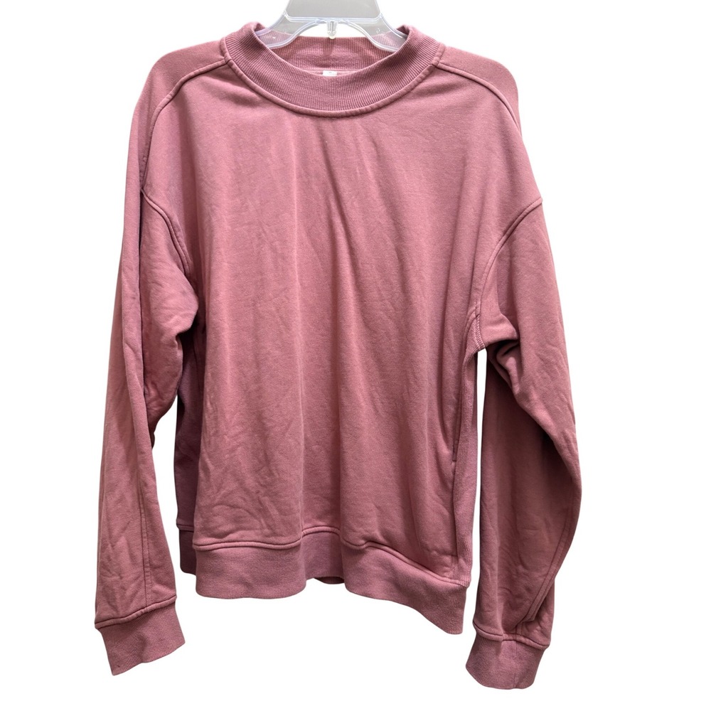 Lululemon‎ Perfectly Oversized Crewneck Sweatshirt Mauve Pink Size 10 LW3BE7S